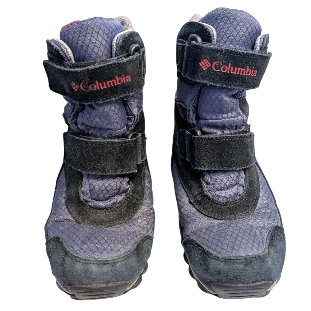 Columbia Kids Waterproof Snow Winter Boots Size 3 Wide YN5409-053 Black Suede‎